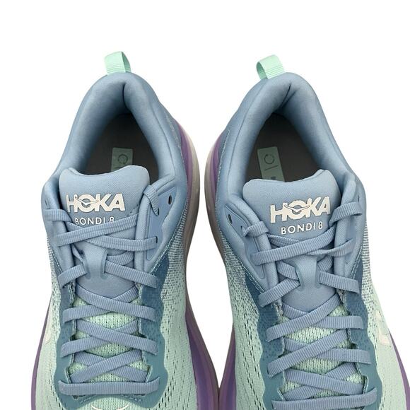 Hoka Bondi 8 Sneakers Airy Blue Sunlit Ocean Size 11 B Running Comfort Shoes - Picture 12 of 13